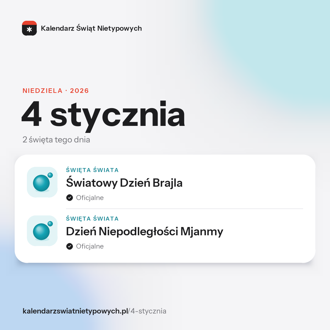 Grafika dnia 4 stycznia, format post 1:1