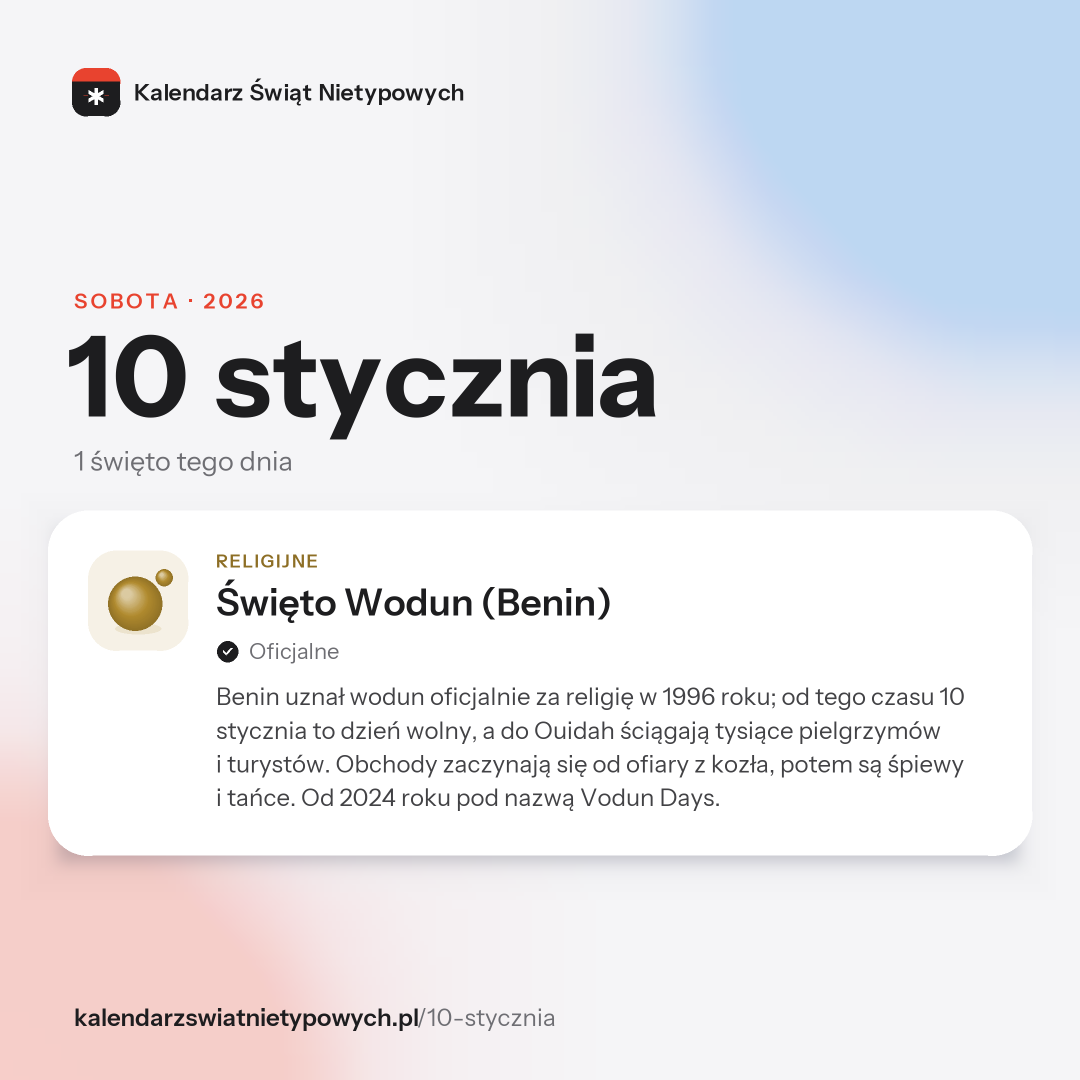 Grafika dnia 10 stycznia, format post 1:1