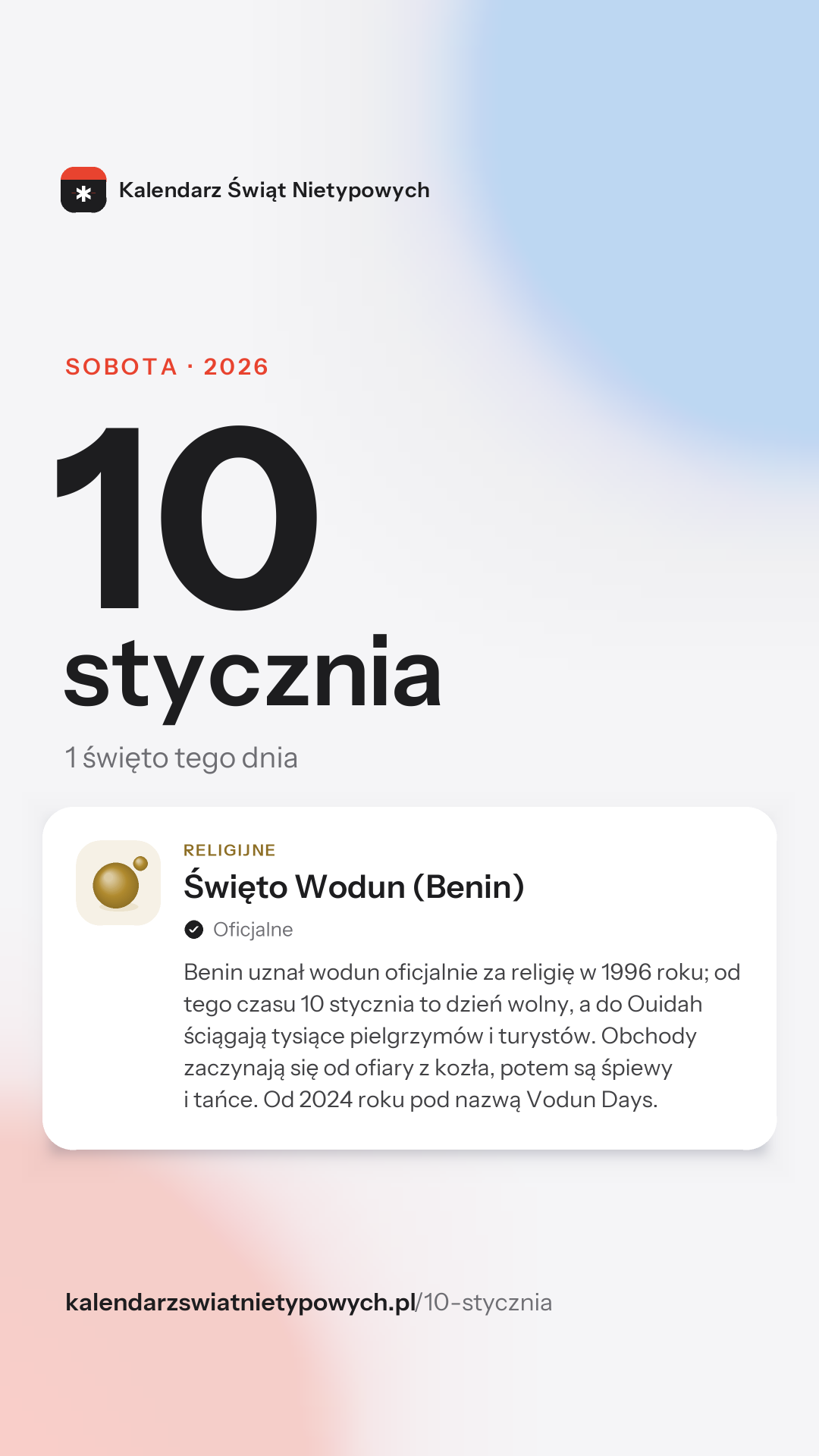 Grafika dnia 10 stycznia, format stories 9:16