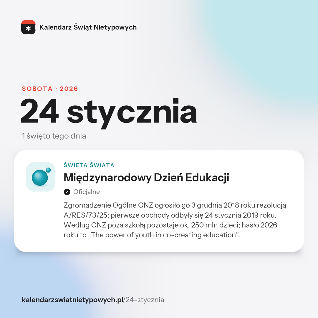 Grafika dnia 24 stycznia, format post 1:1