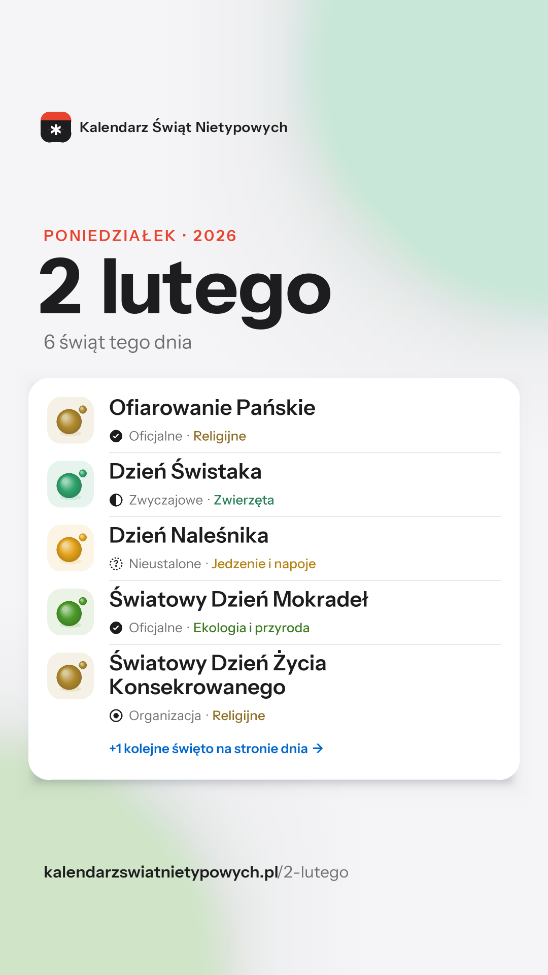 Grafika dnia 2 lutego, format stories 9:16