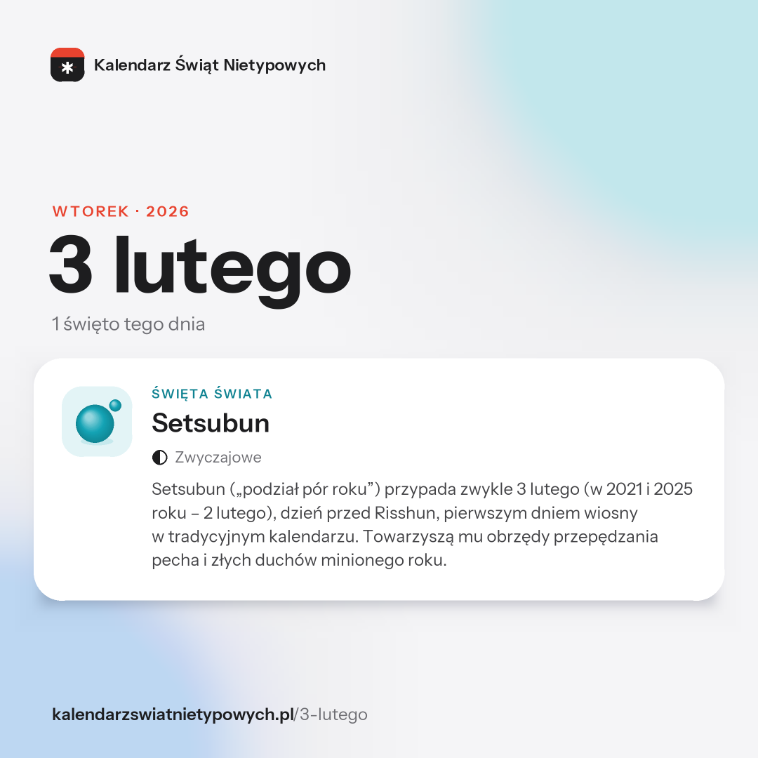 Grafika dnia 3 lutego, format post 1:1