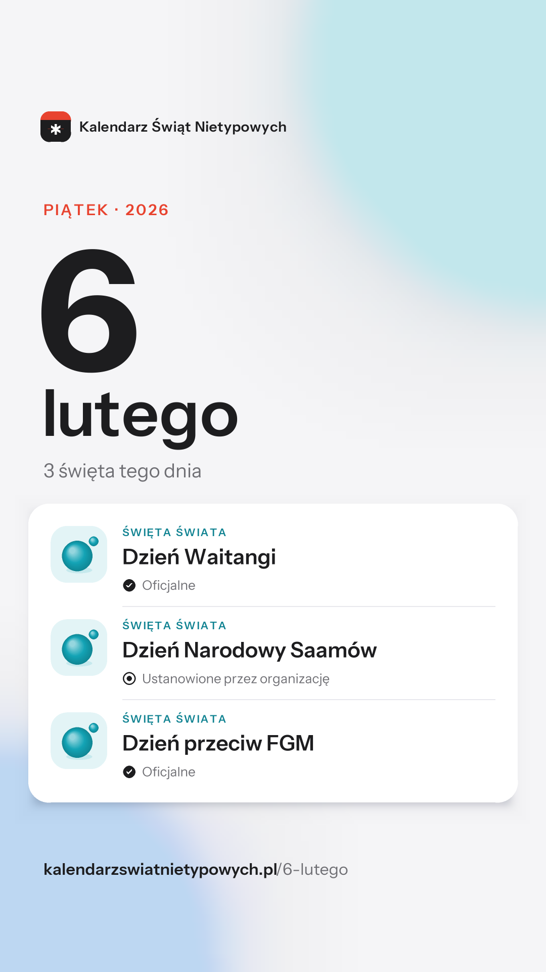 Grafika dnia 6 lutego, format stories 9:16