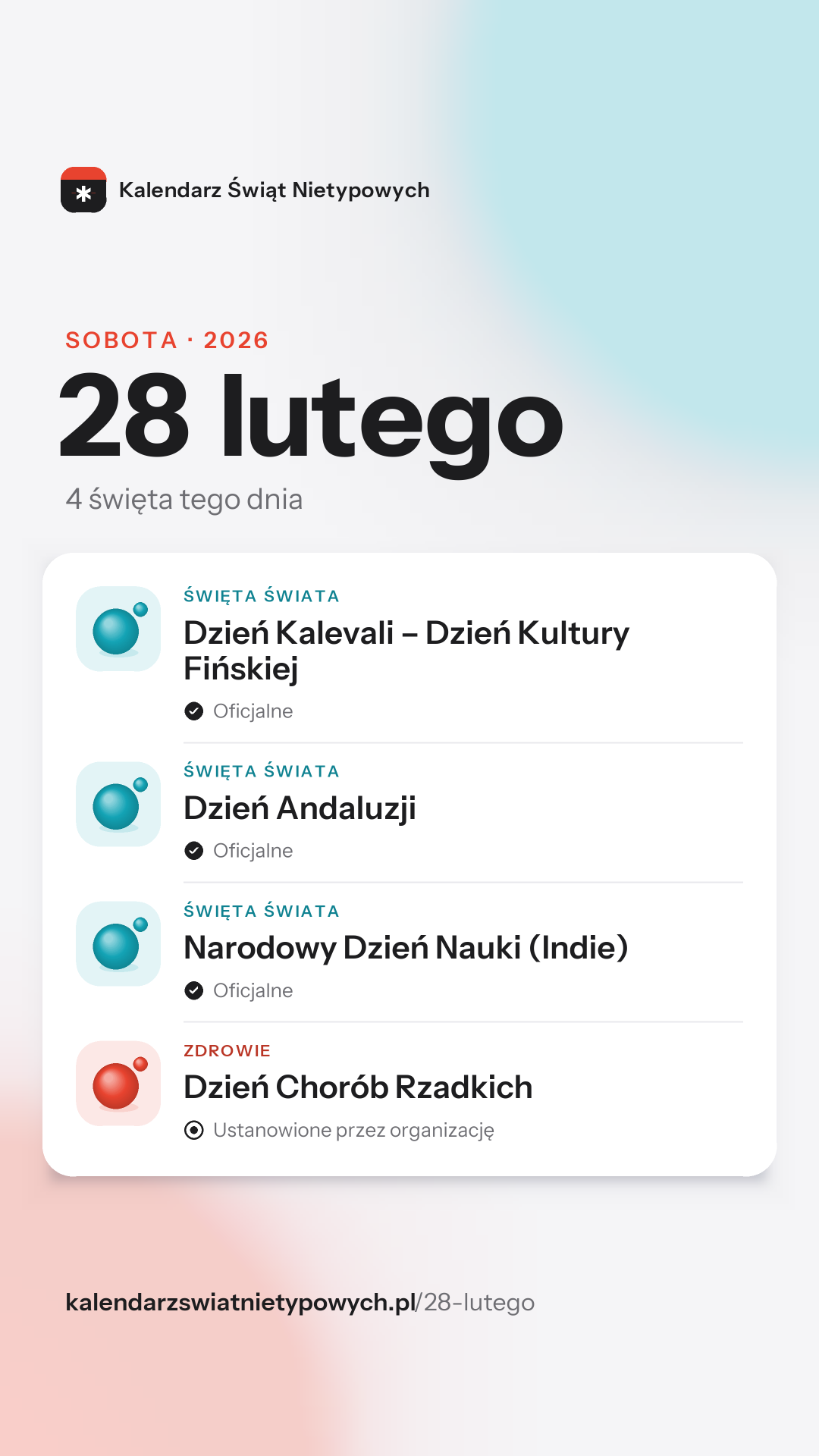 Grafika dnia 28 lutego, format stories 9:16