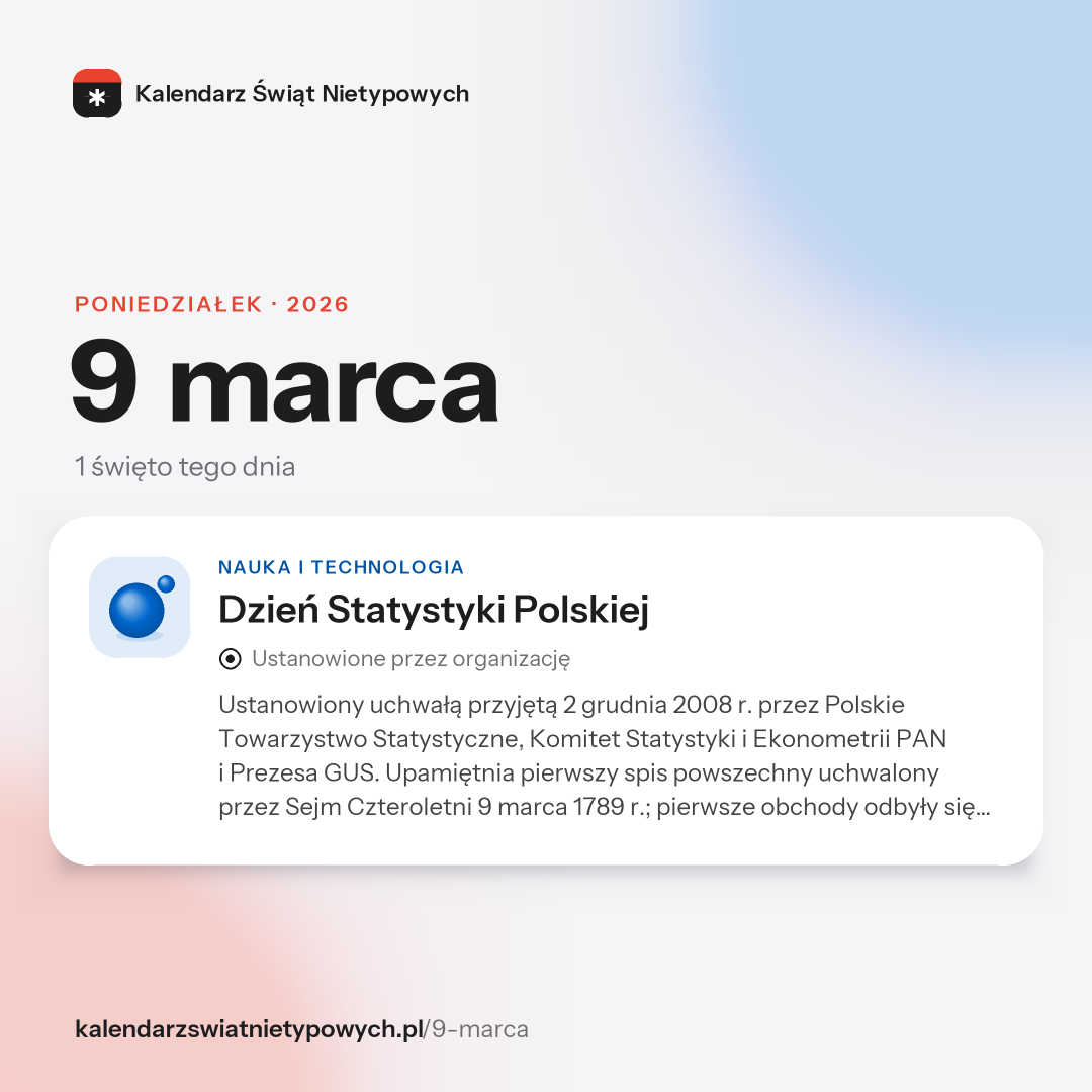 Grafika dnia 9 marca, format post 1:1