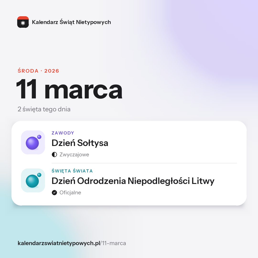 Grafika dnia 11 marca, format post 1:1