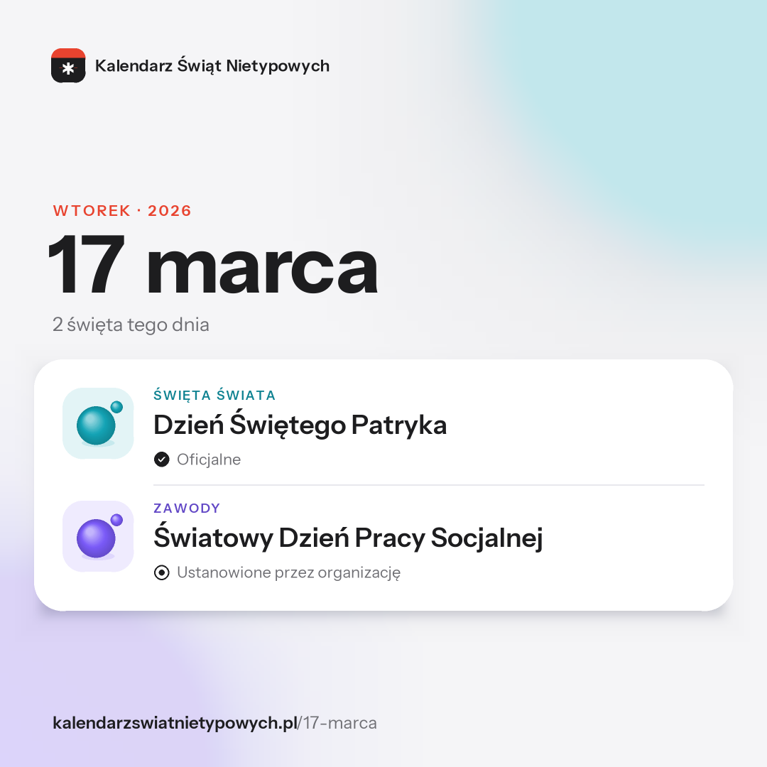 Grafika dnia 17 marca, format post 1:1