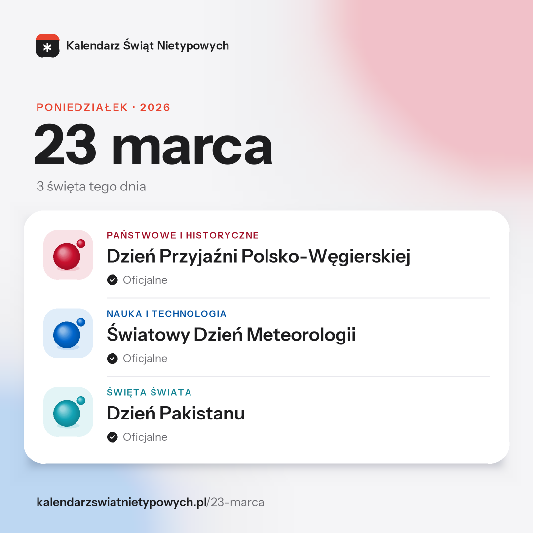 Grafika dnia 23 marca, format post 1:1