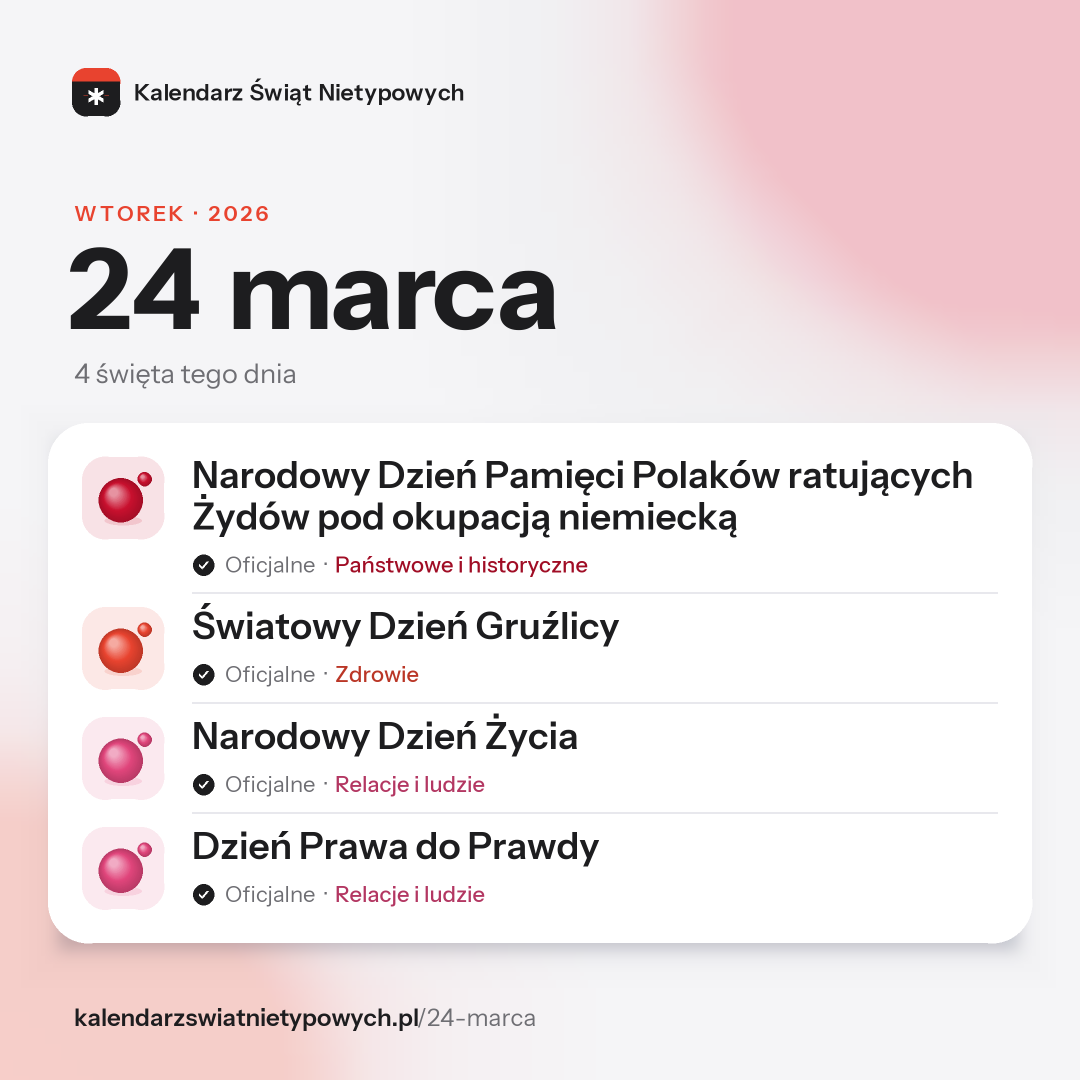 Grafika dnia 24 marca, format post 1:1