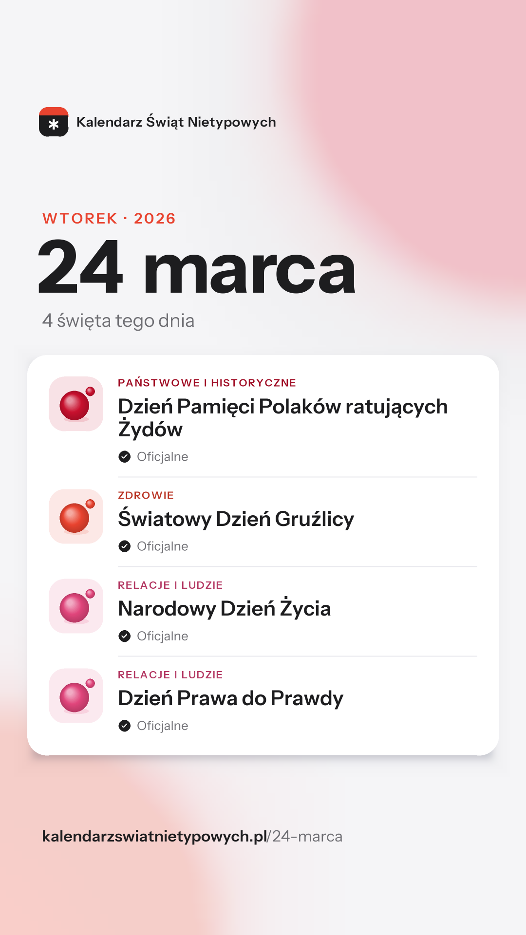 Grafika dnia 24 marca, format stories 9:16