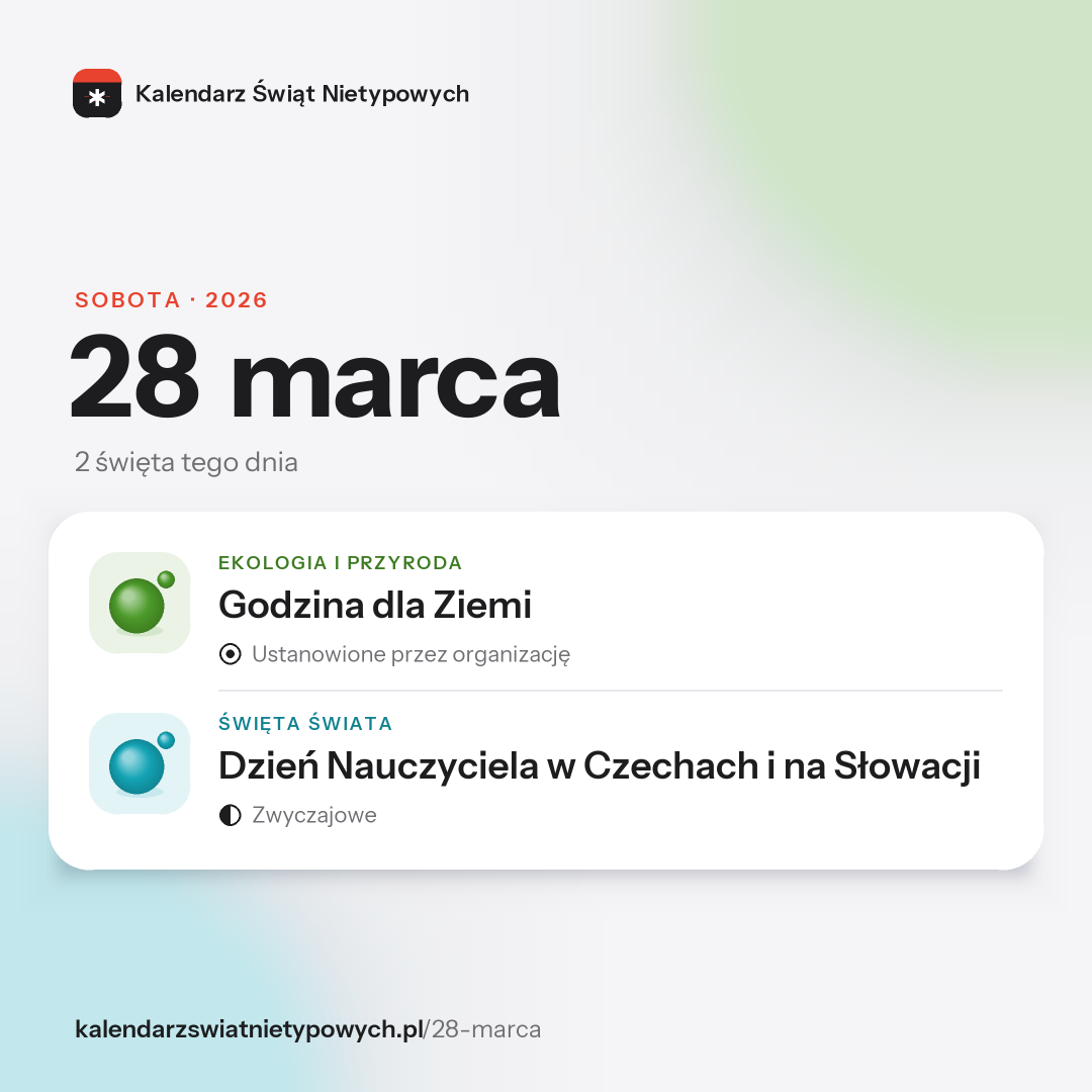 Grafika dnia 28 marca, format post 1:1