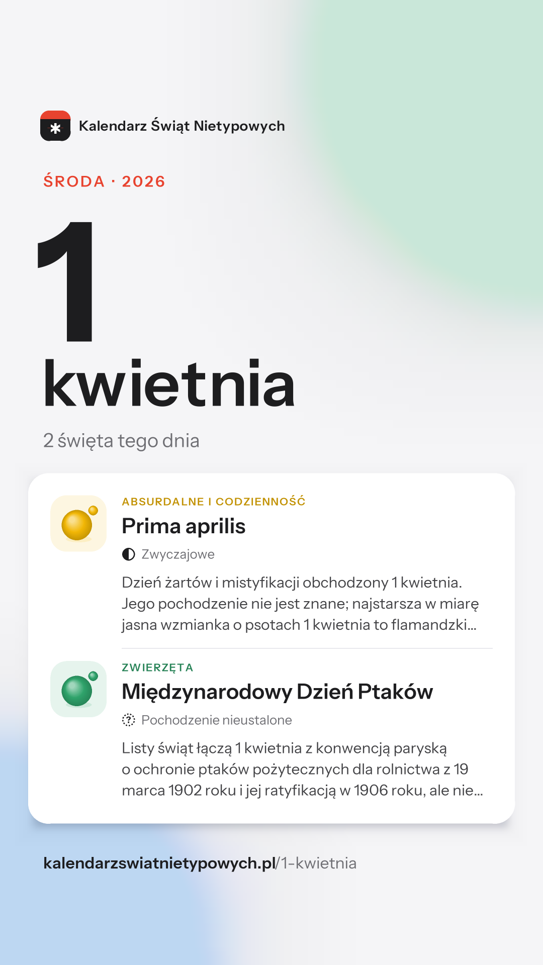 Grafika dnia 1 kwietnia, format stories 9:16