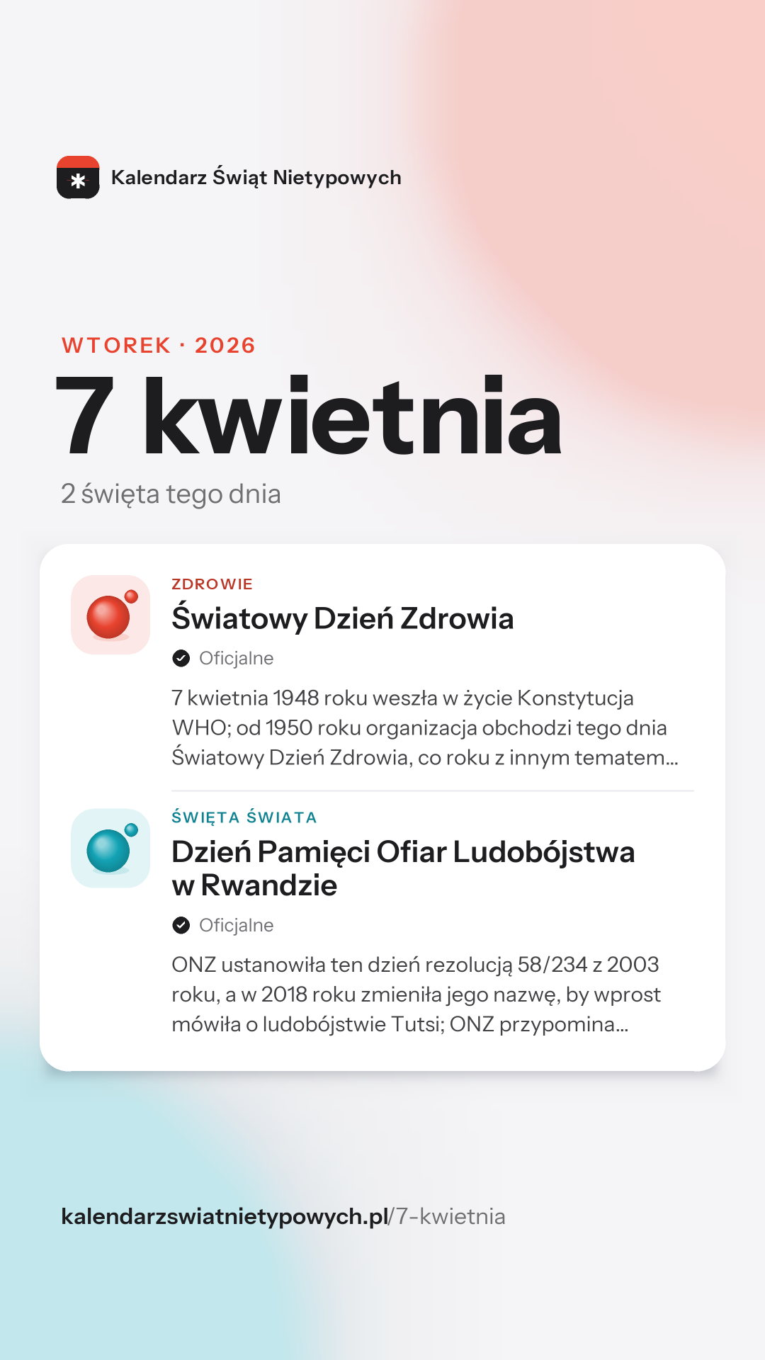 Grafika dnia 7 kwietnia, format stories 9:16