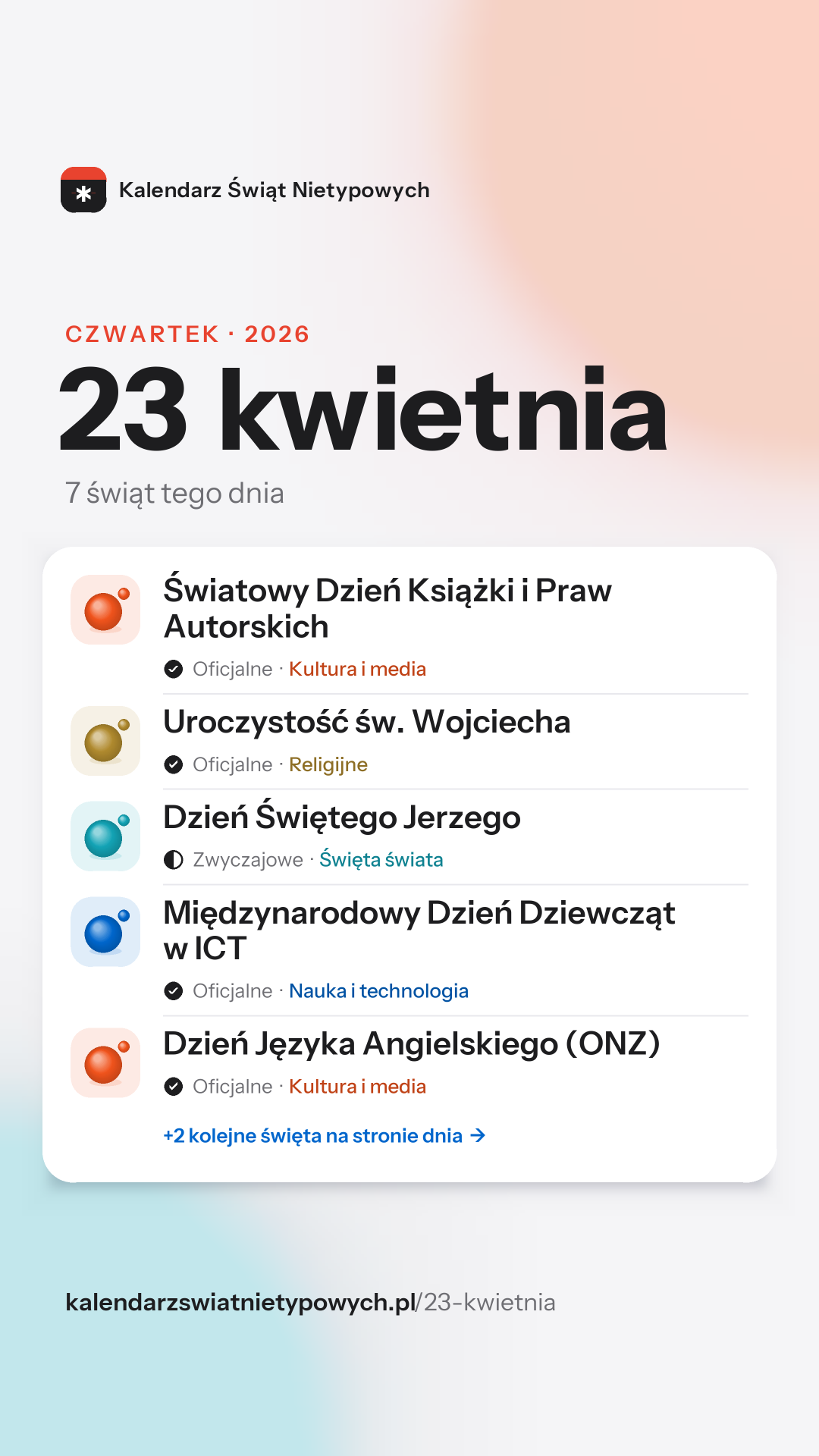Grafika dnia 23 kwietnia, format stories 9:16