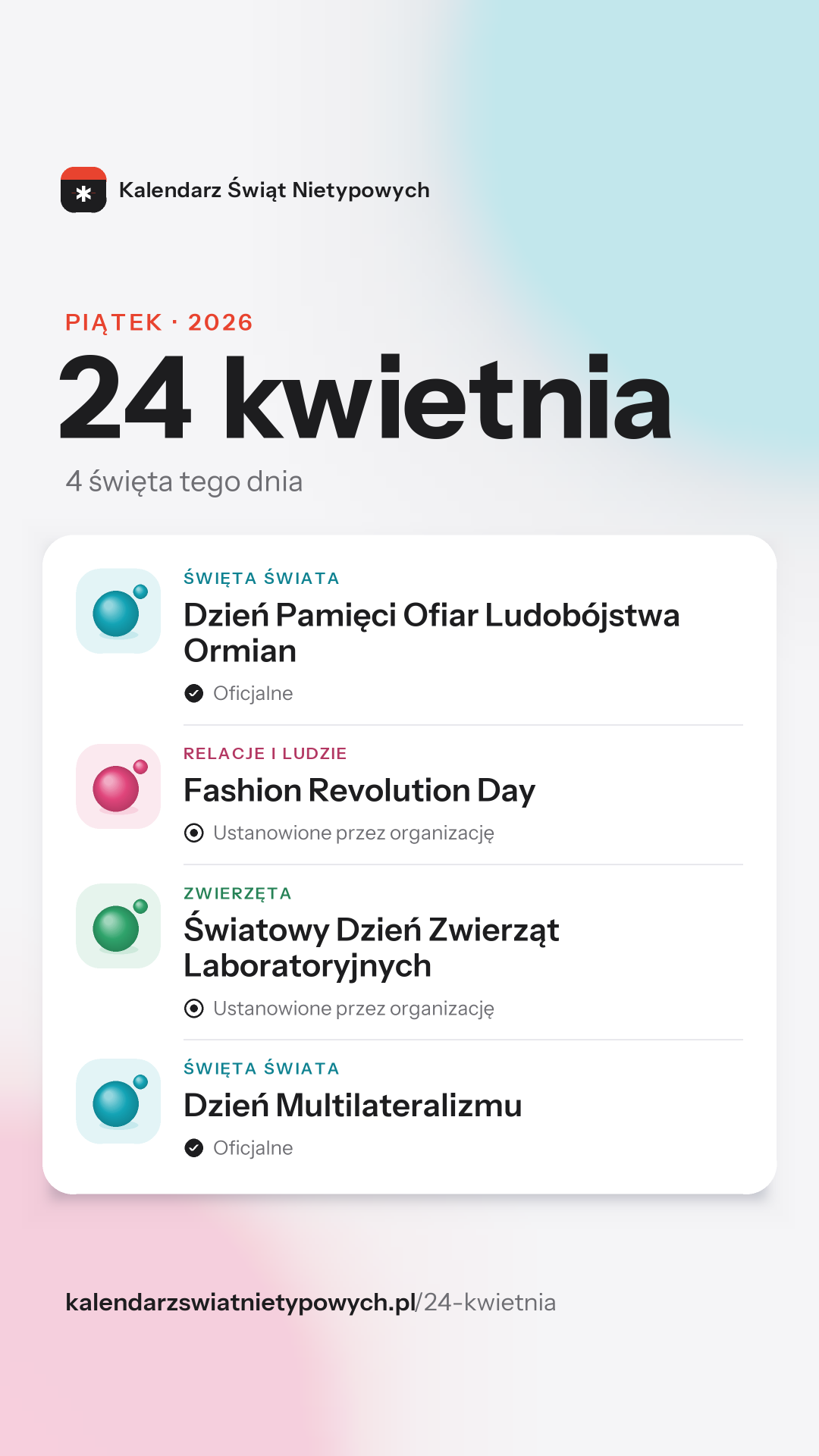 Grafika dnia 24 kwietnia, format stories 9:16