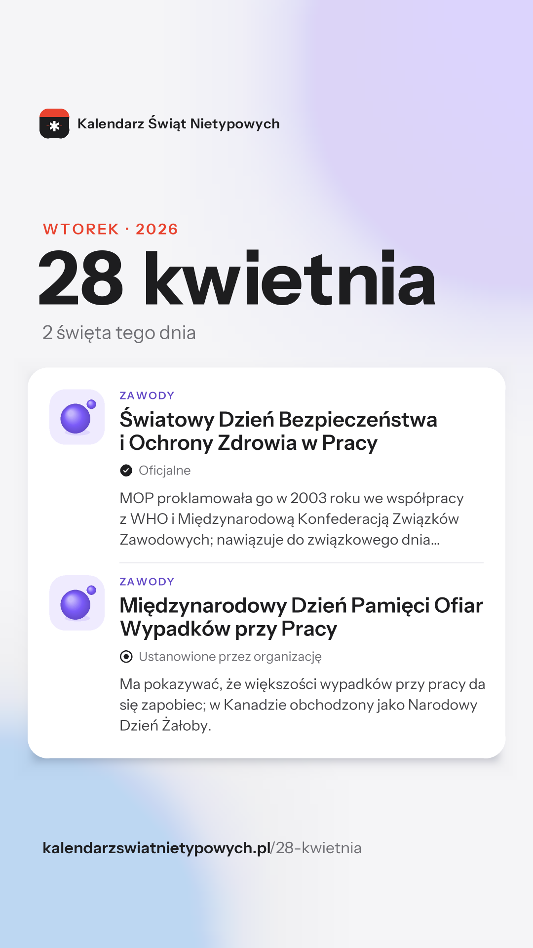 Grafika dnia 28 kwietnia, format stories 9:16
