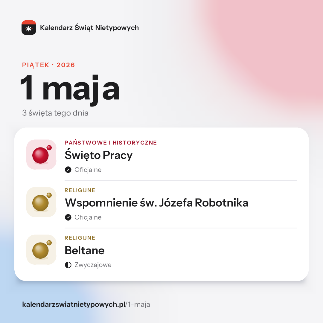 Grafika dnia 1 maja, format post 1:1