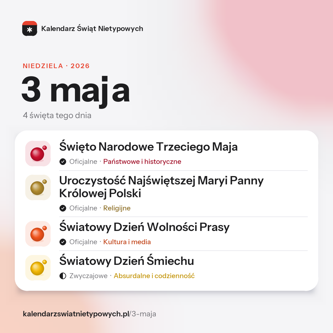 Grafika dnia 3 maja, format post 1:1