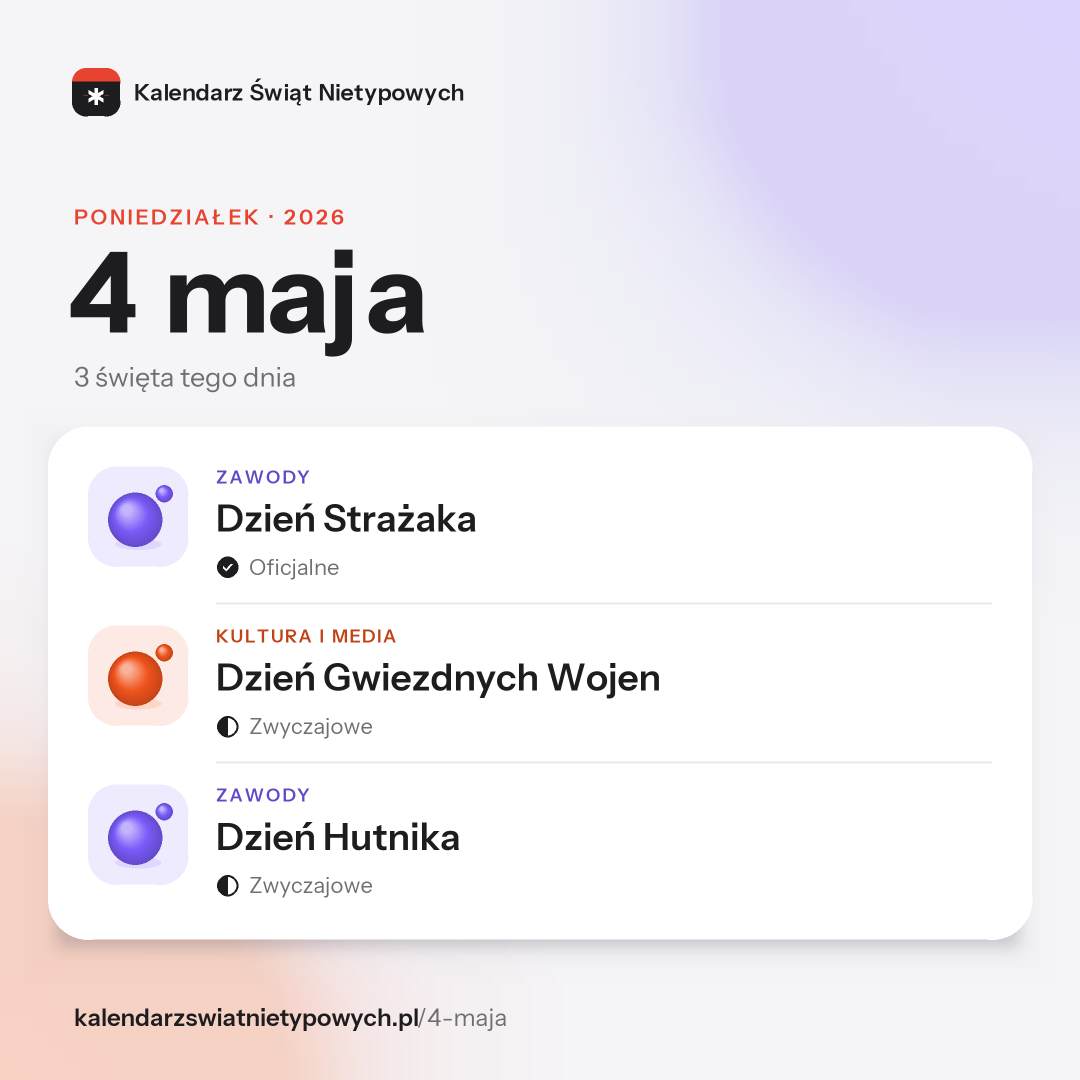Grafika dnia 4 maja, format post 1:1