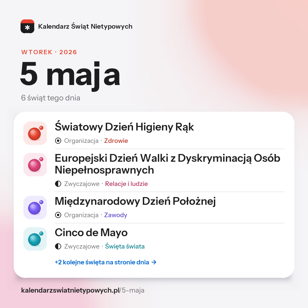 Grafika dnia 5 maja, format post 1:1