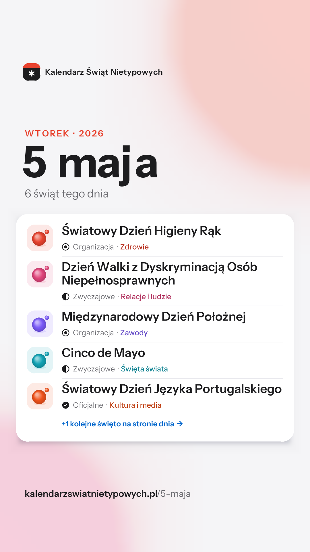Grafika dnia 5 maja, format stories 9:16