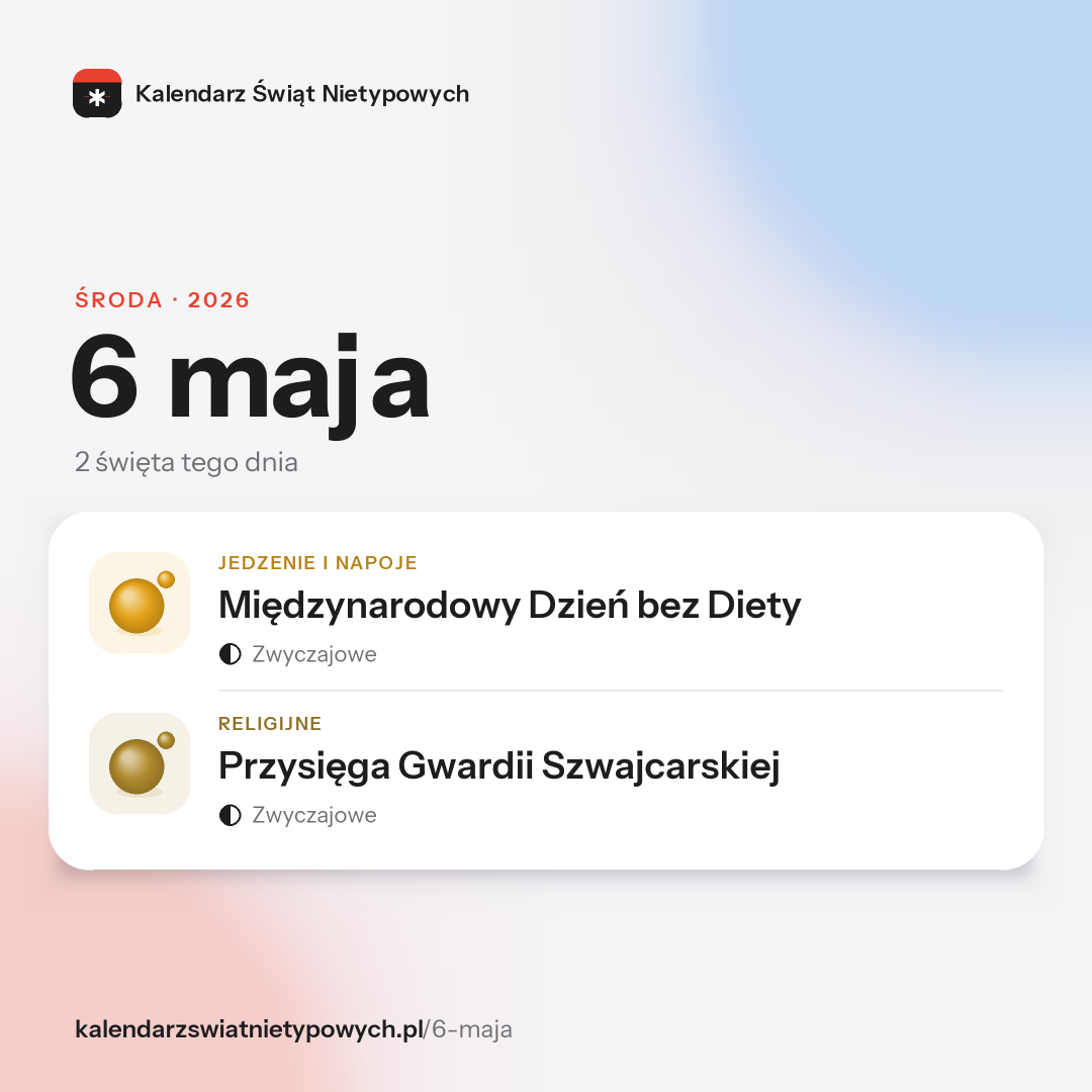 Grafika dnia 6 maja, format post 1:1