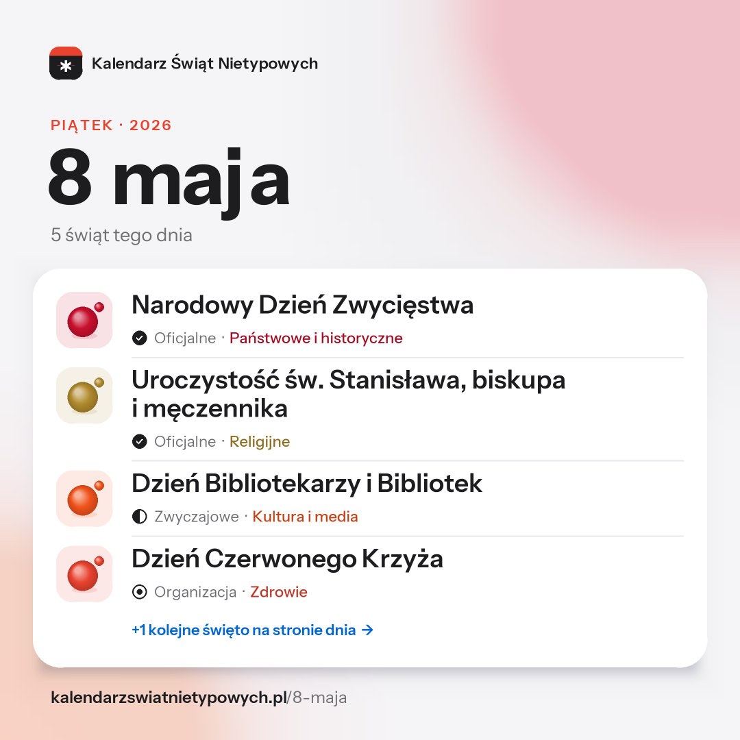 Grafika dnia 8 maja, format post 1:1