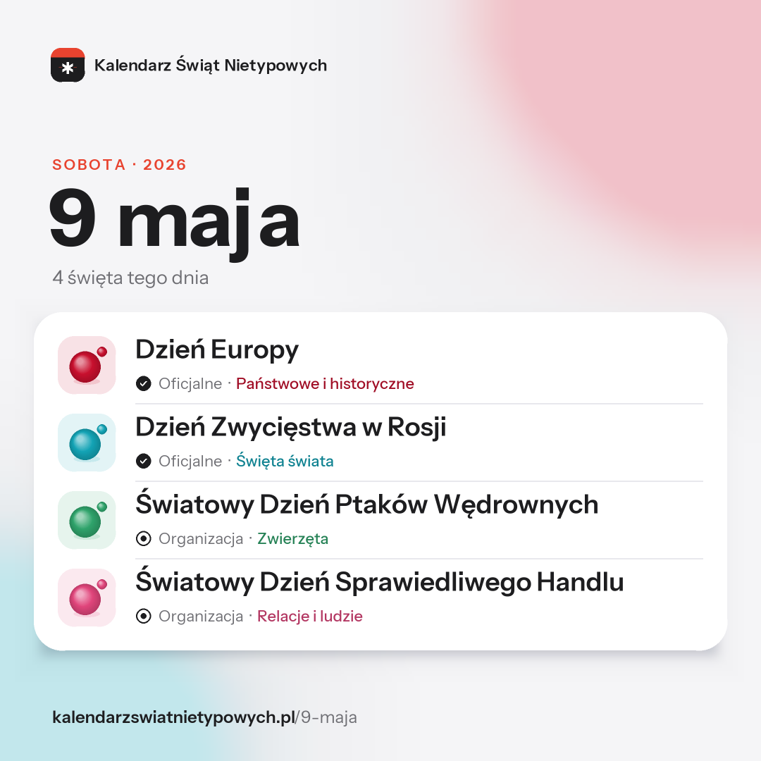 Grafika dnia 9 maja, format post 1:1