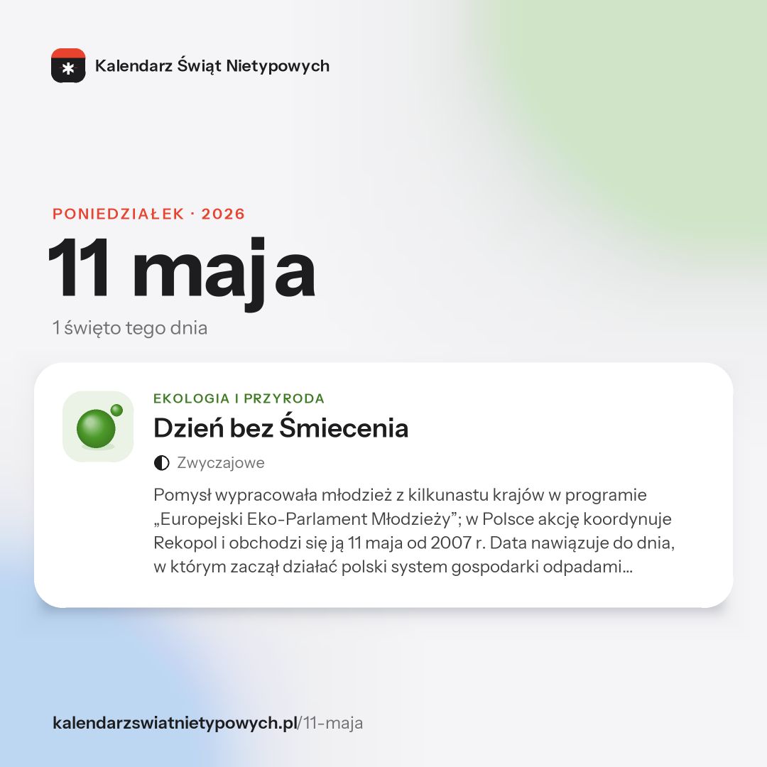 Grafika dnia 11 maja, format post 1:1