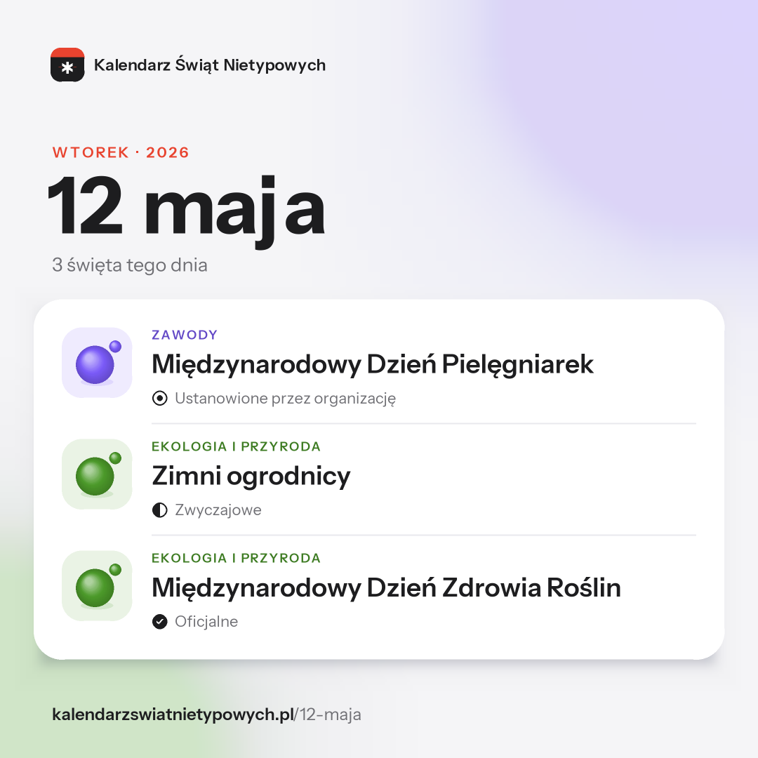 Grafika dnia 12 maja, format post 1:1