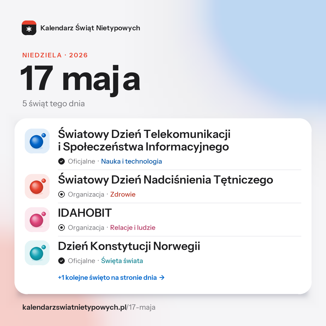 Grafika dnia 17 maja, format post 1:1