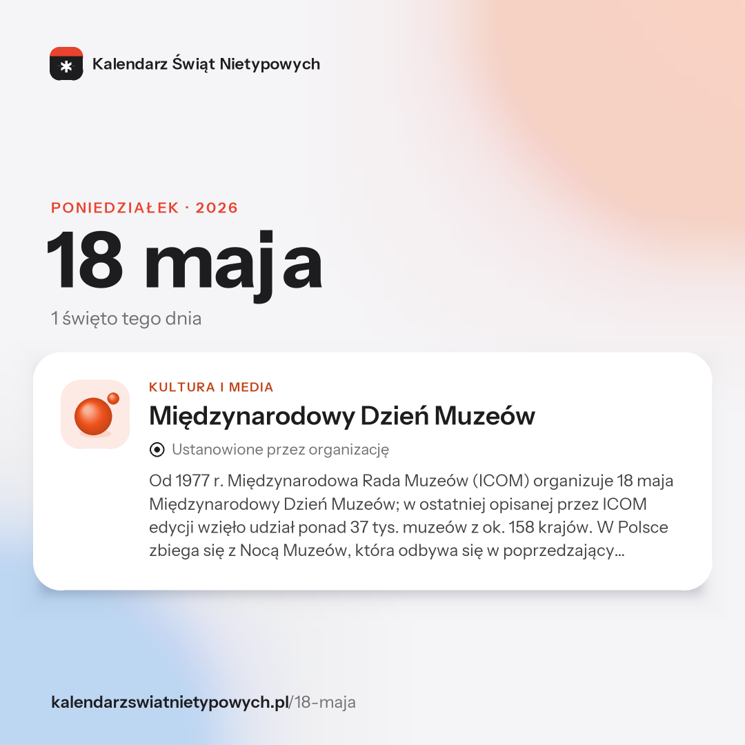 Grafika dnia 18 maja, format post 1:1