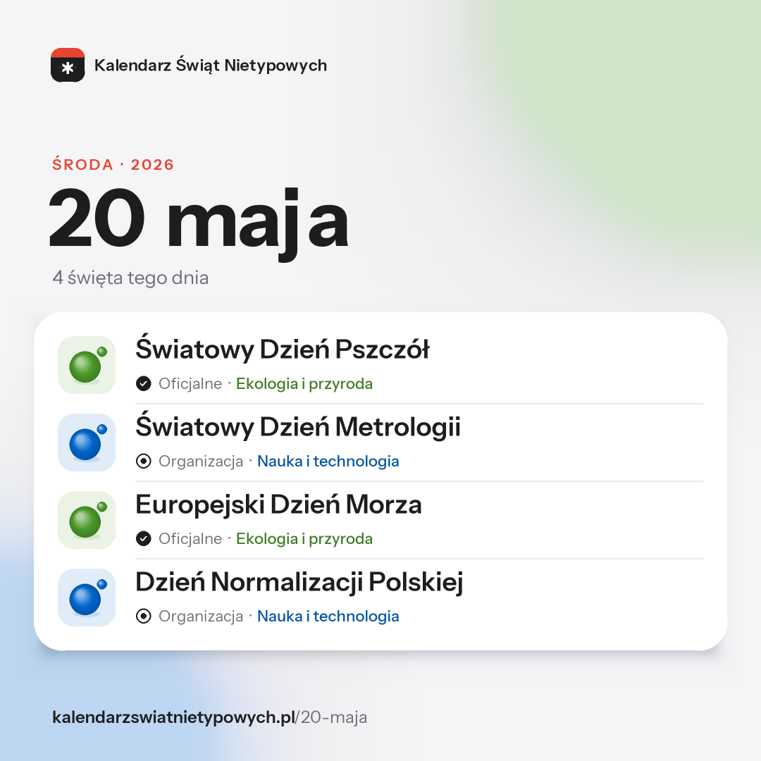 Grafika dnia 20 maja, format post 1:1