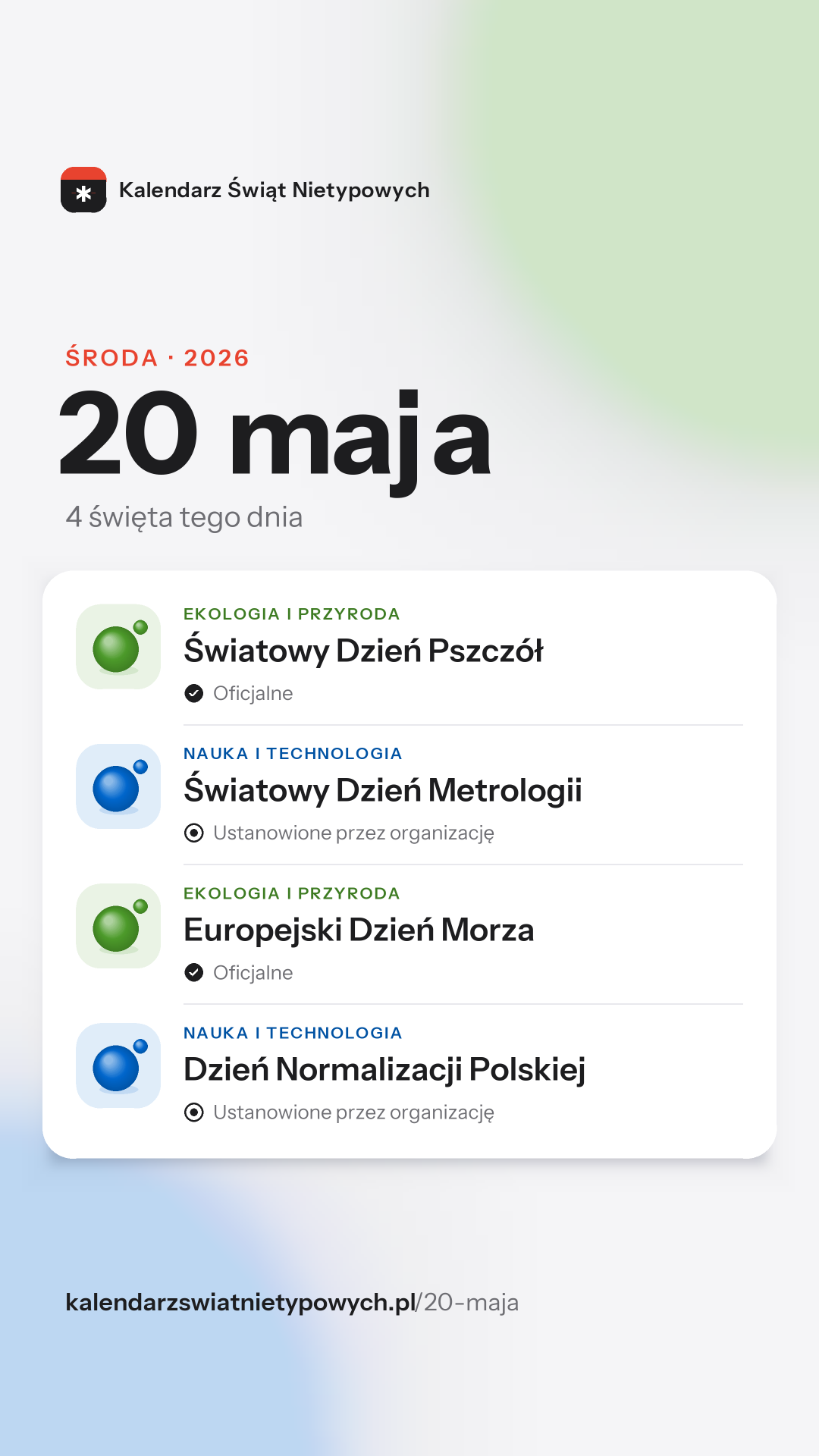 Grafika dnia 20 maja, format stories 9:16