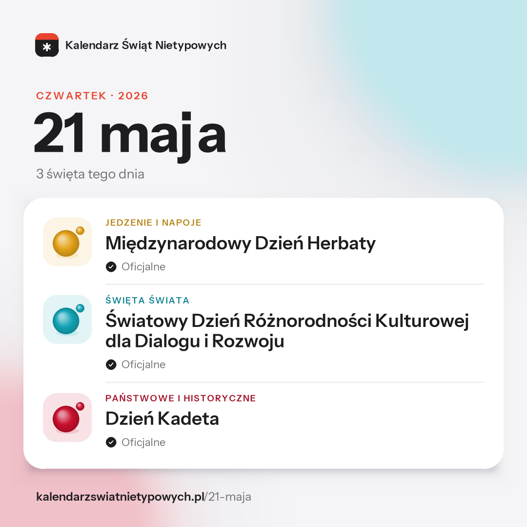 Grafika dnia 21 maja, format post 1:1