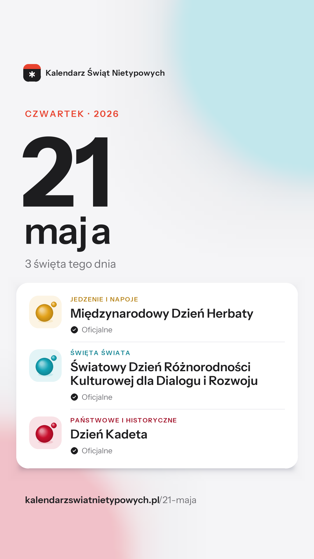 Grafika dnia 21 maja, format stories 9:16
