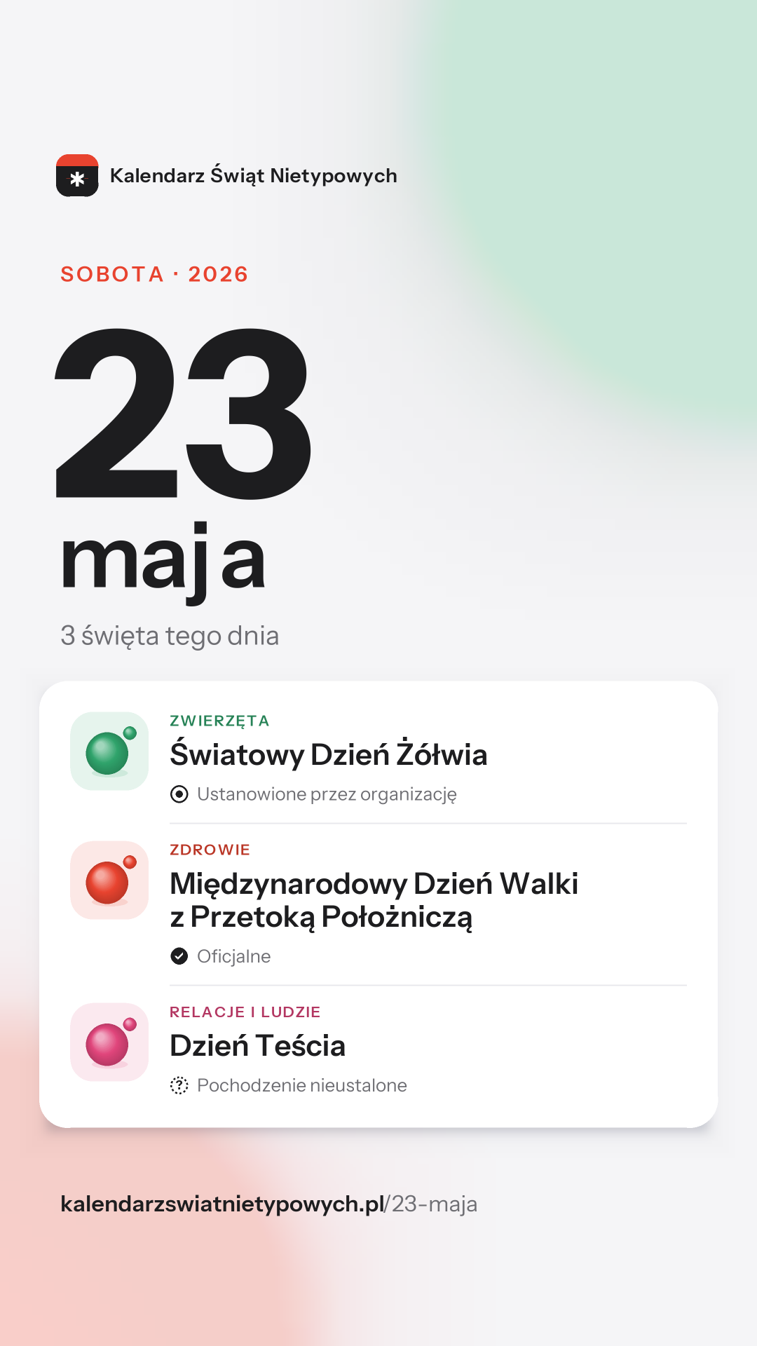 Grafika dnia 23 maja, format stories 9:16