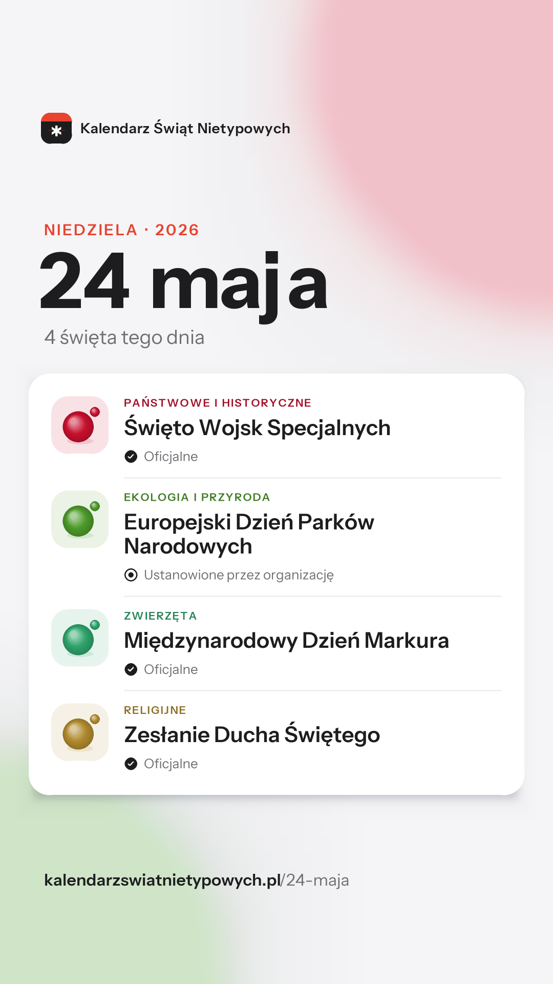 Grafika dnia 24 maja, format stories 9:16