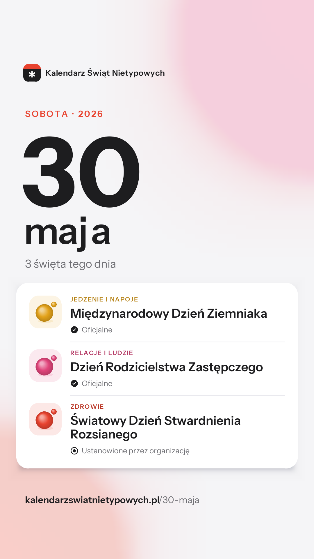 Grafika dnia 30 maja, format stories 9:16