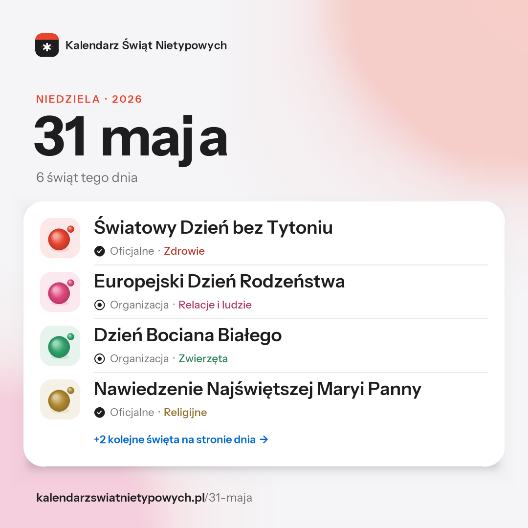 Grafika dnia 31 maja, format post 1:1