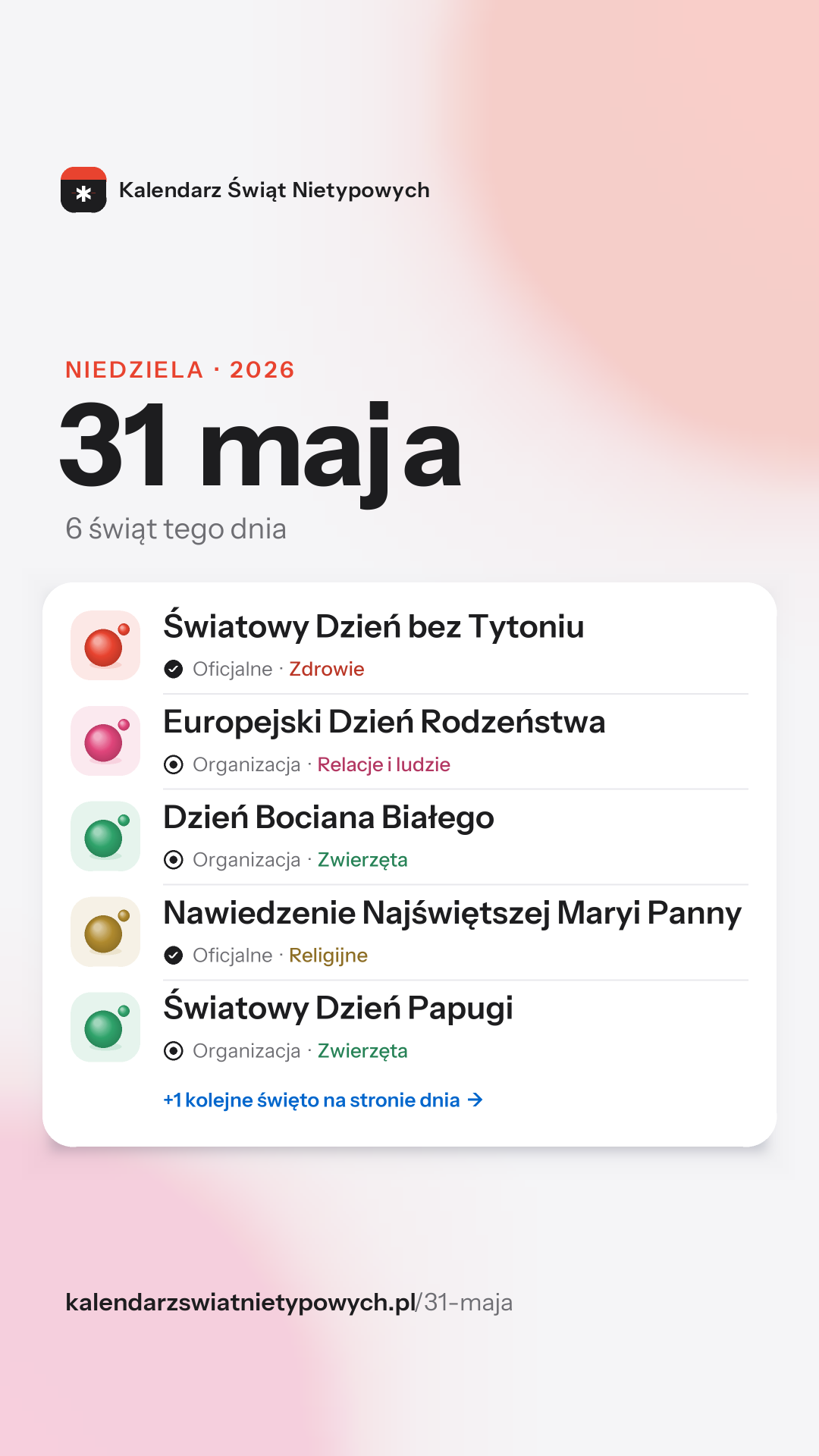 Grafika dnia 31 maja, format stories 9:16