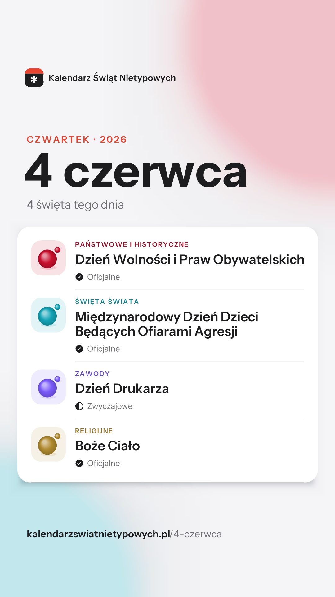 Grafika dnia 4 czerwca, format stories 9:16