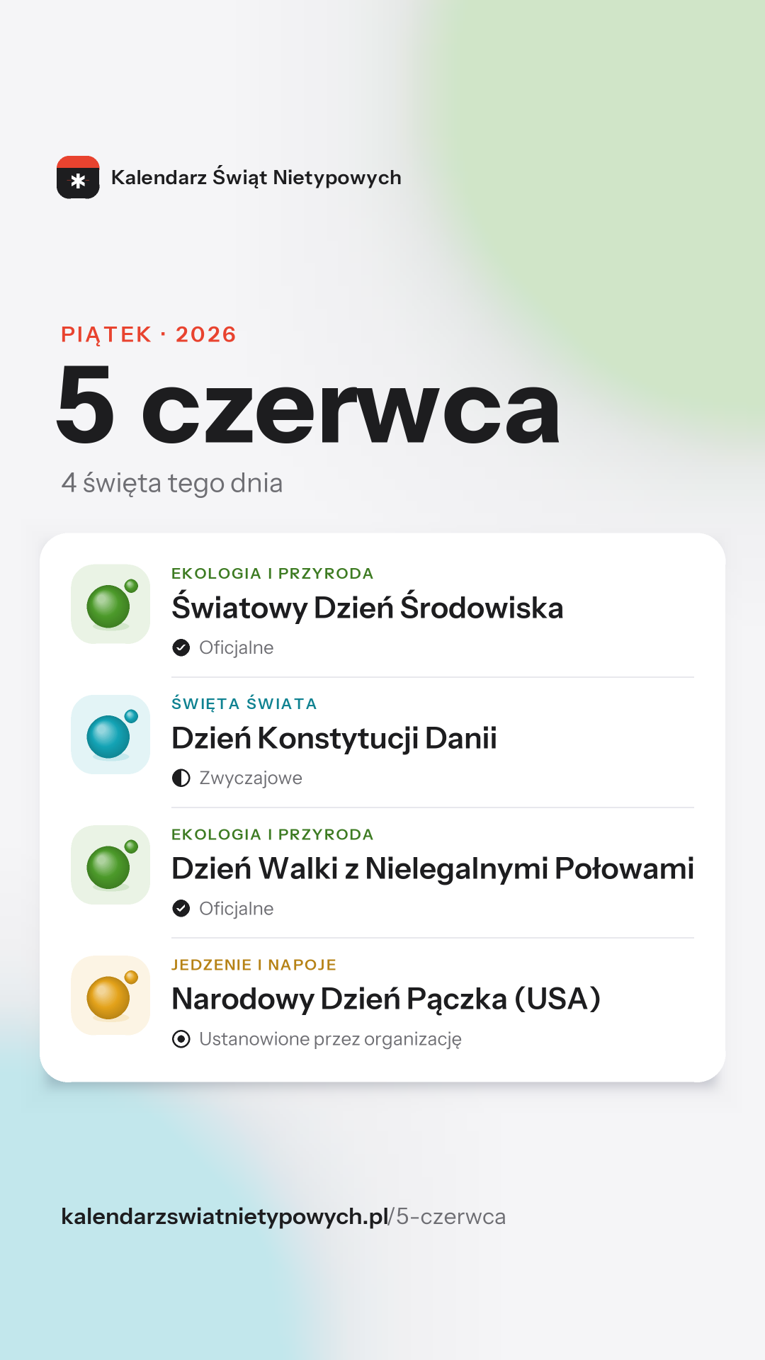Grafika dnia 5 czerwca, format stories 9:16