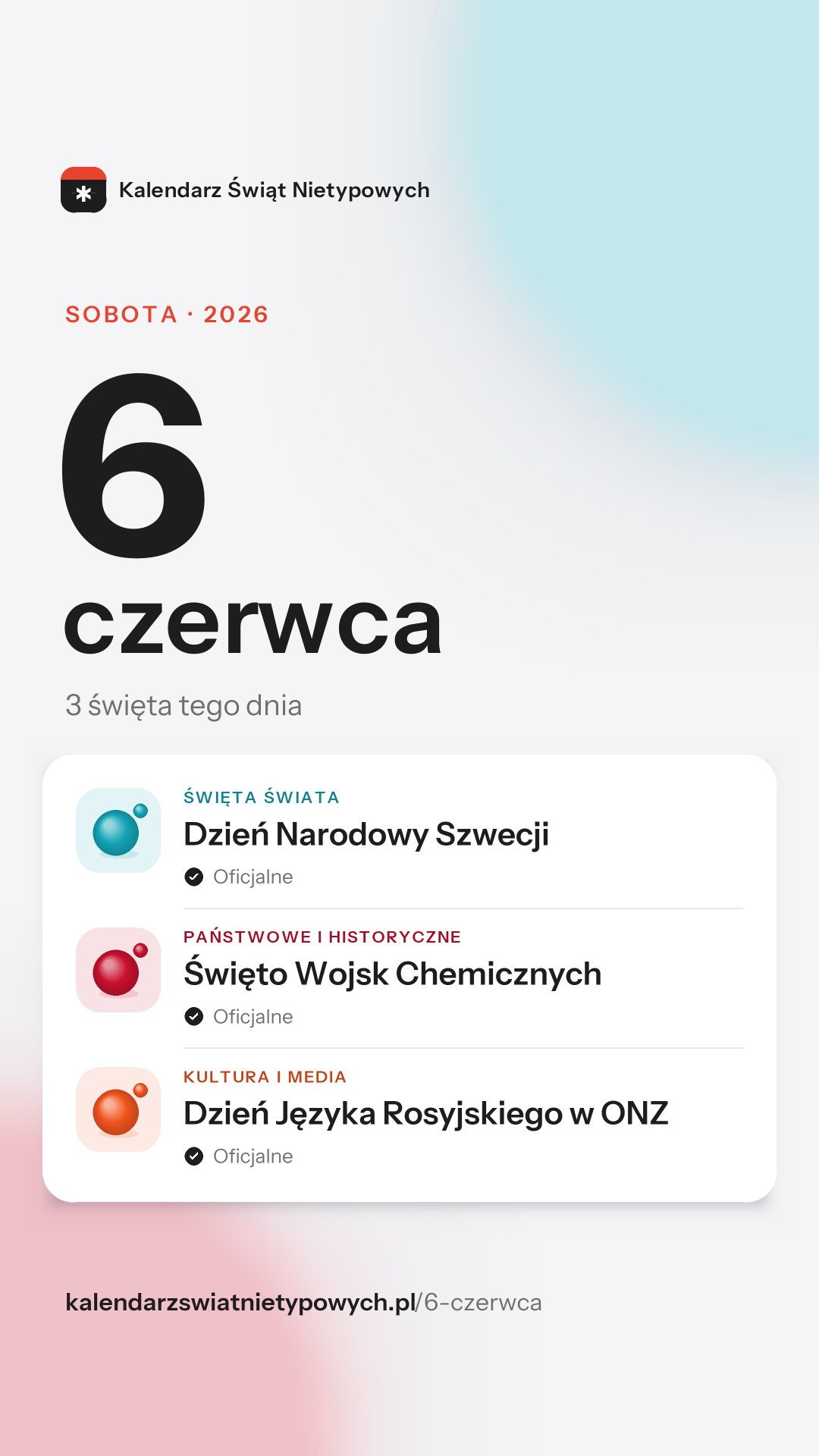 Grafika dnia 6 czerwca, format stories 9:16