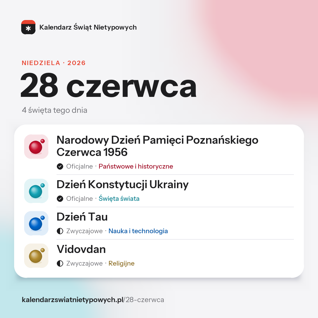 Grafika dnia 28 czerwca, format post 1:1