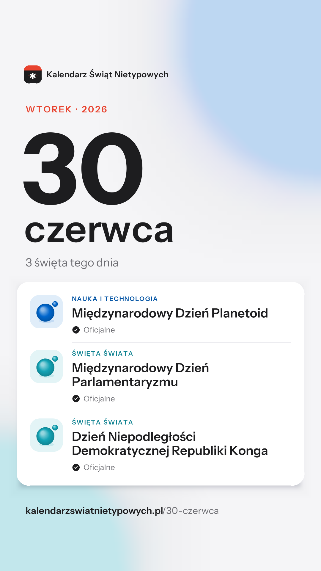 Grafika dnia 30 czerwca, format stories 9:16