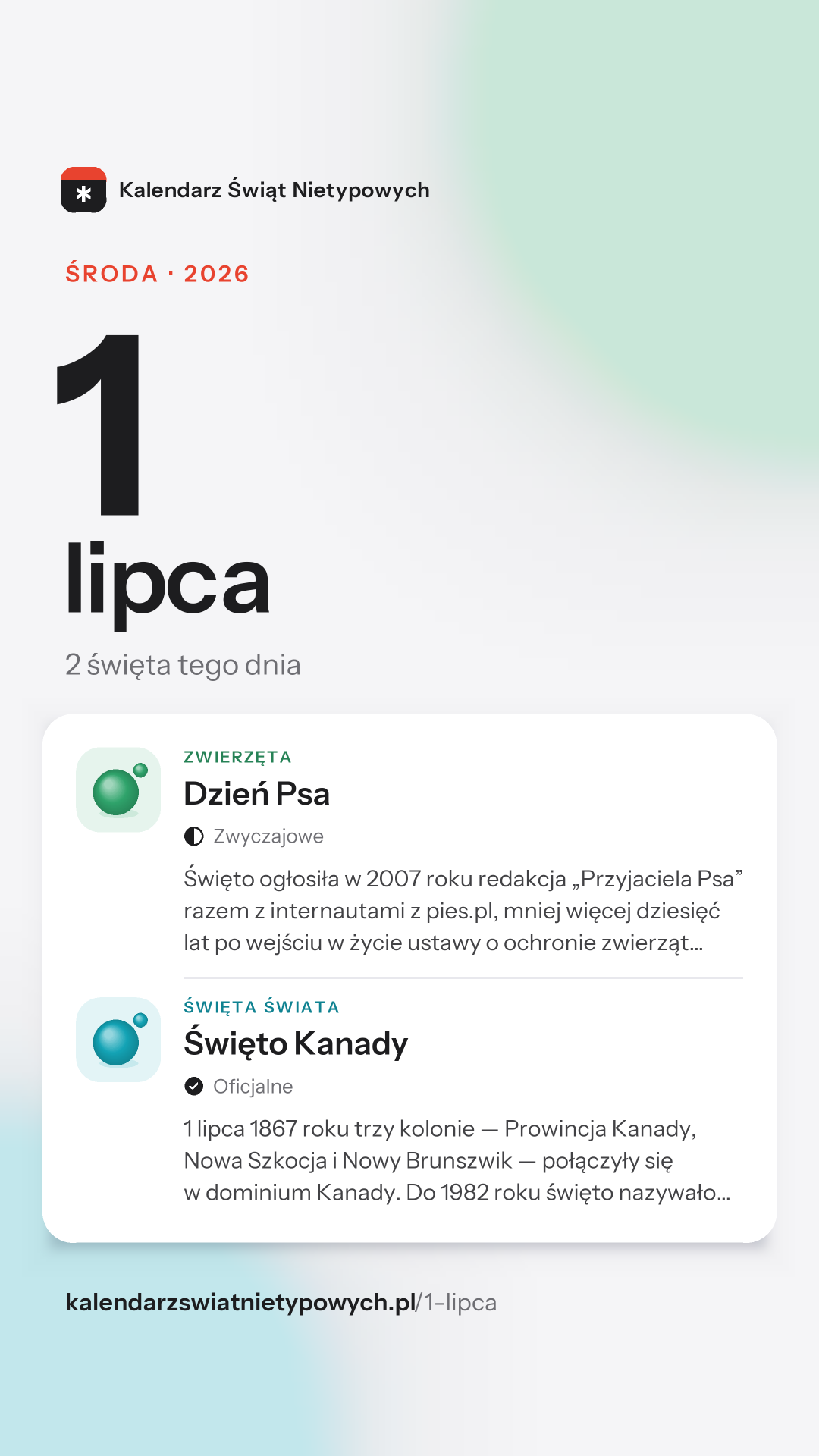 Grafika dnia 1 lipca, format stories 9:16