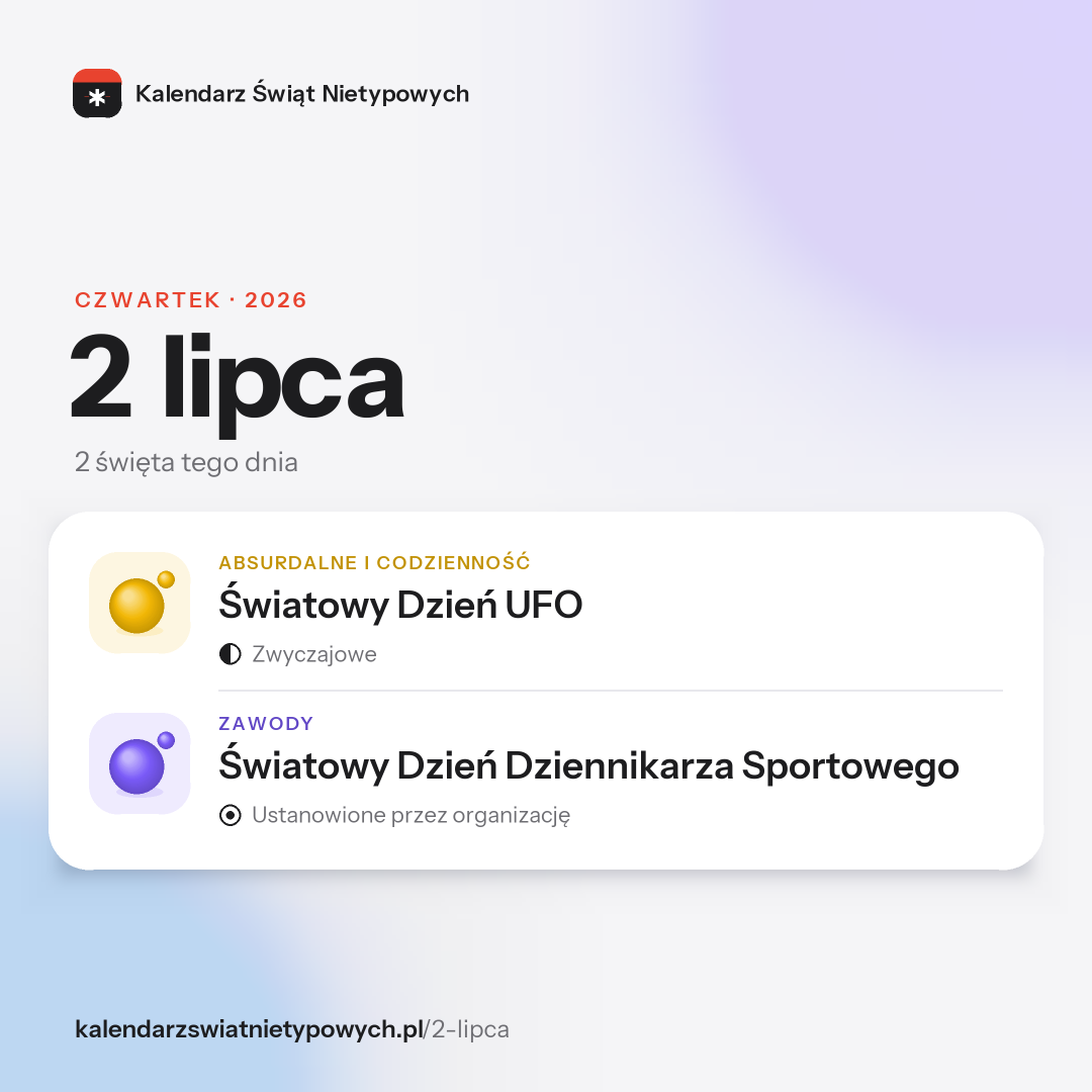 Grafika dnia 2 lipca, format post 1:1