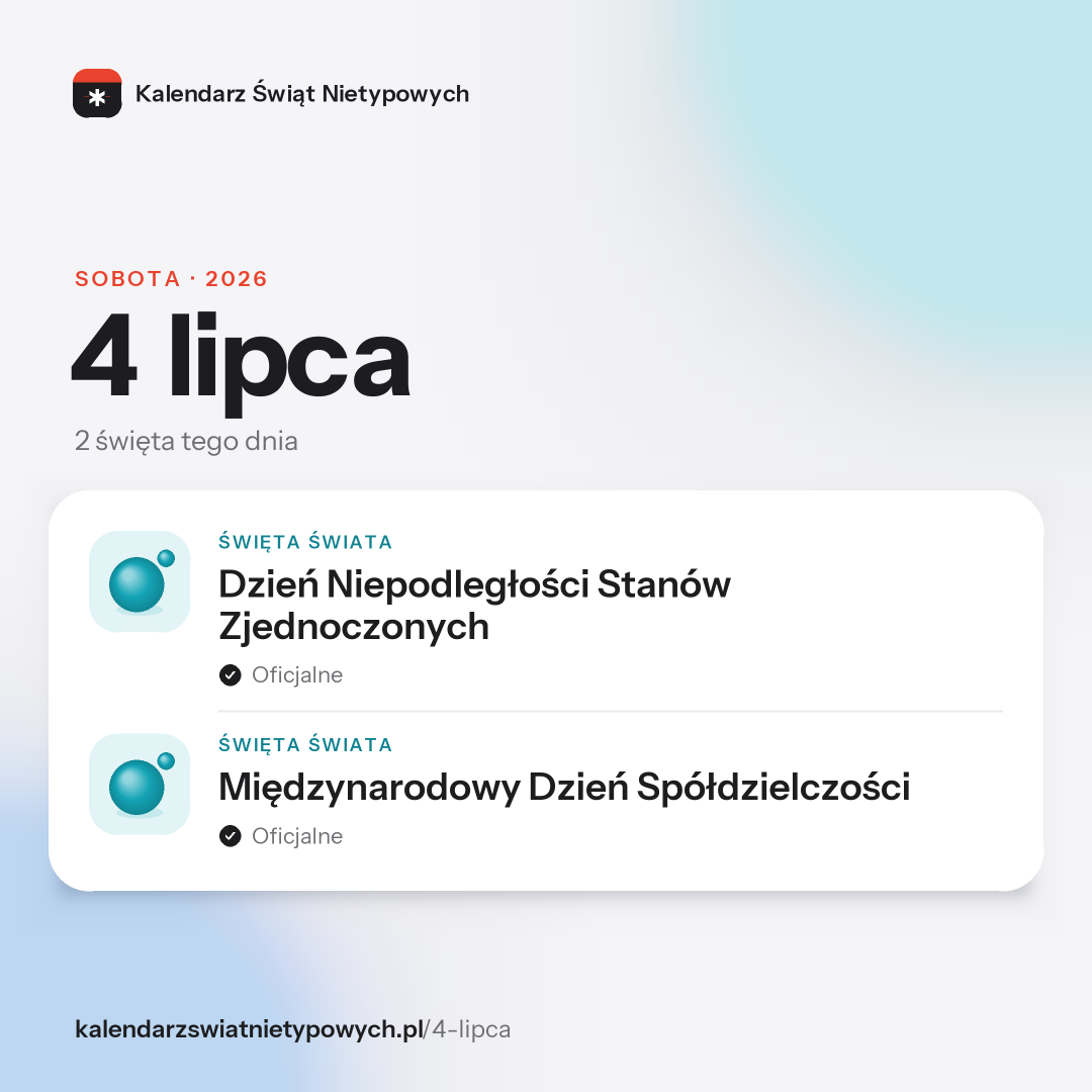 Grafika dnia 4 lipca, format post 1:1