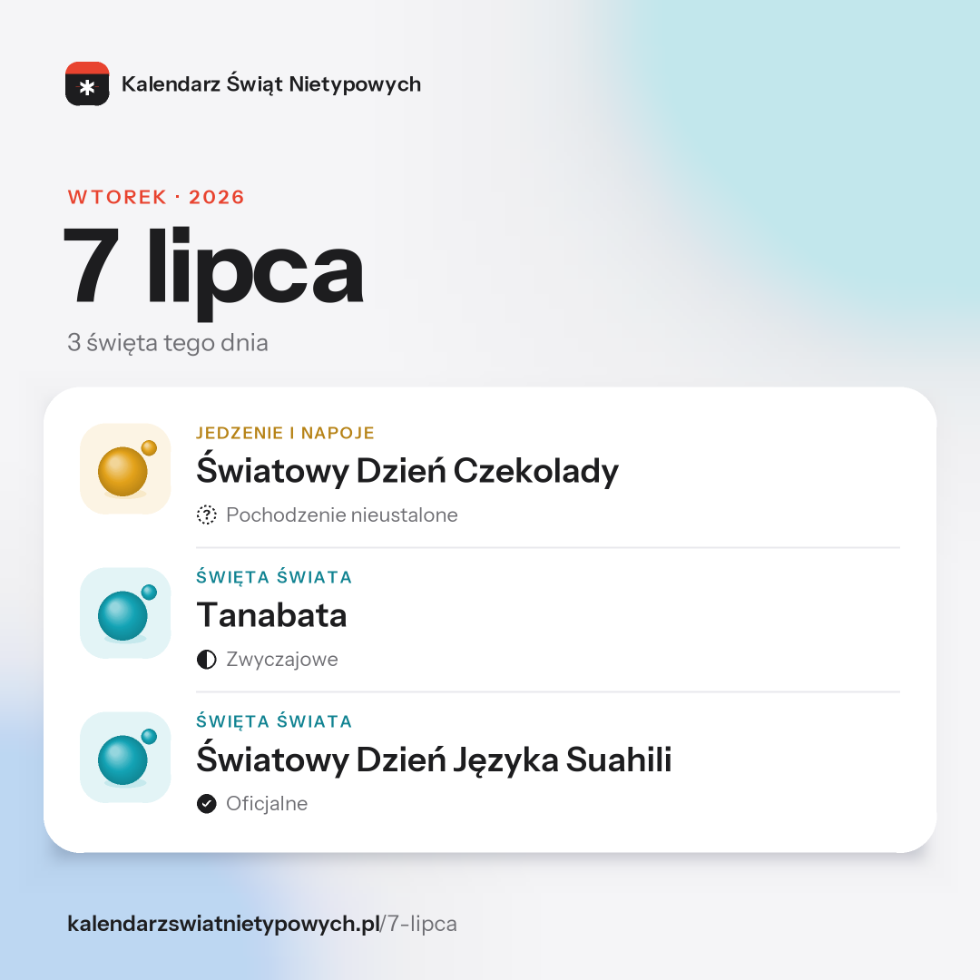 Grafika dnia 7 lipca, format post 1:1